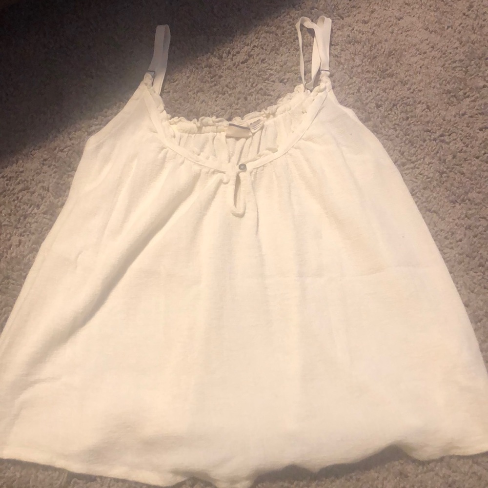 White Roxy tank top